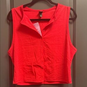 Wild Fable Vibrant Red Crop Top